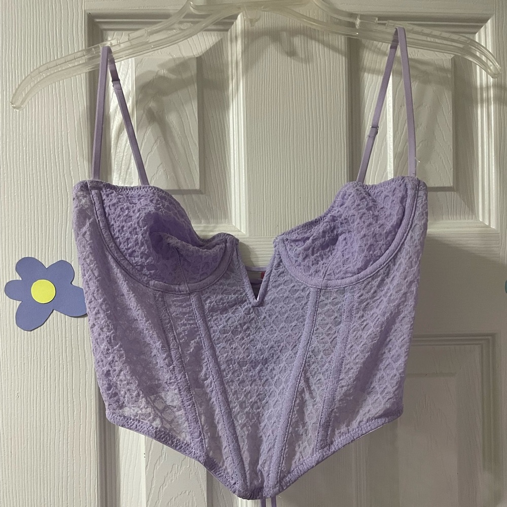 Purple corset top